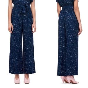 Rebecca Taylor | Speckle polka dot silk pants